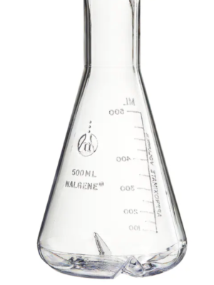 Frascos de cultivo Nalgene™ de policarbonato con deflectores (Pack de 4)